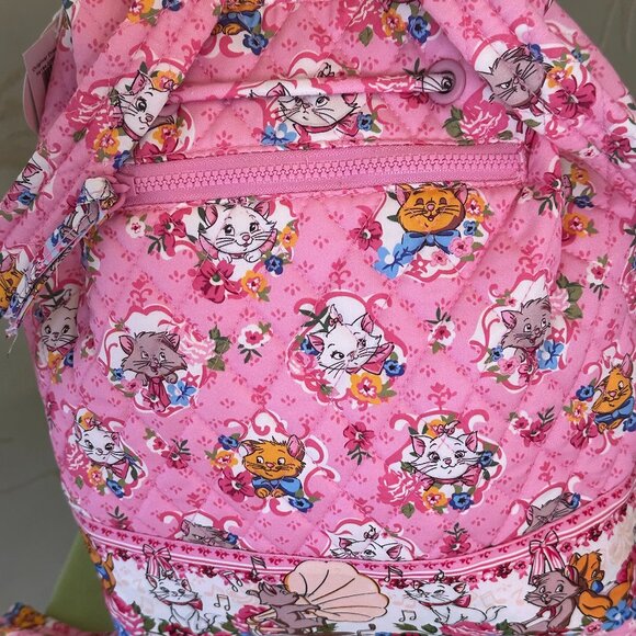 VERA BRADLEY DISNEY ARISTOCATS DRAWSTRING BACKPACK:NWT CATS - Picture 12 of 16